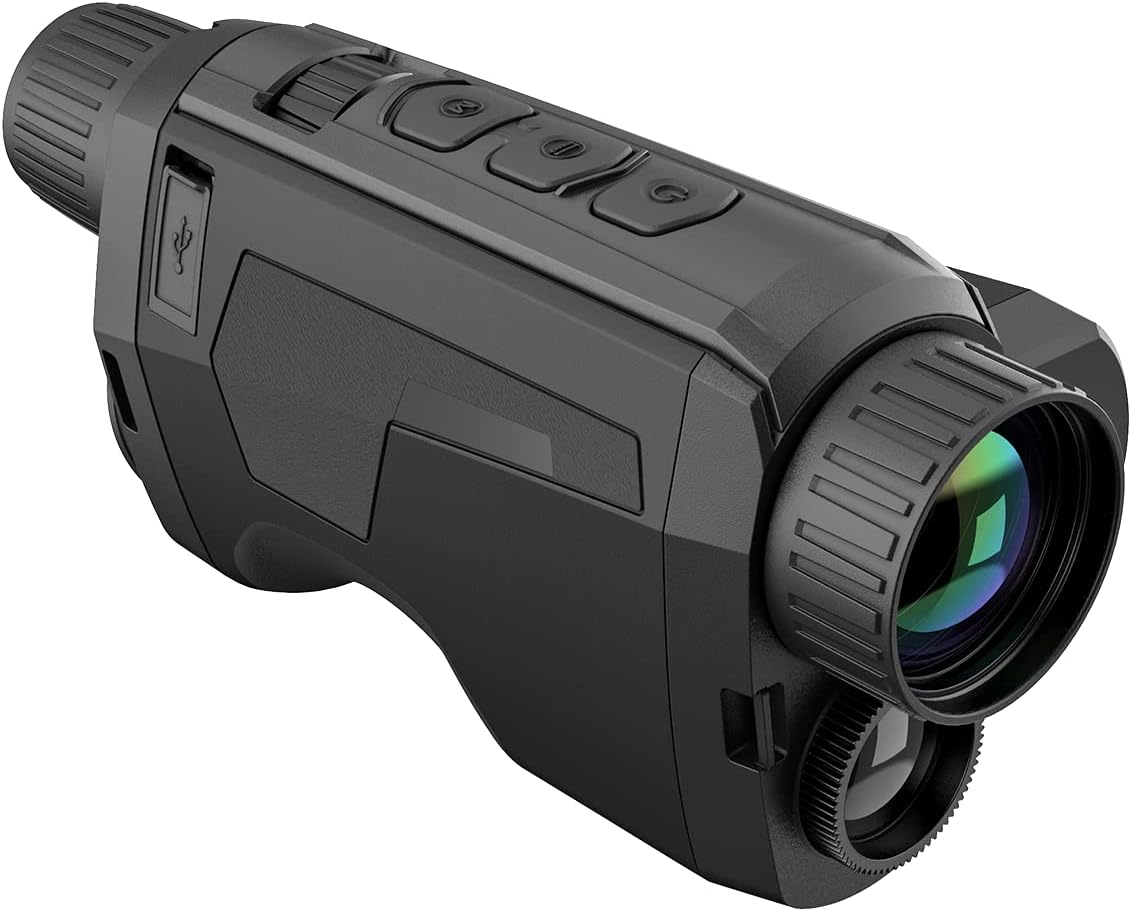 AGM Global Vision Fuzion LRF TM35-640 Thermal Monocular with Laser Rangefinder and Bi-Spectrum Image Fusion Hunting Monocular with Thermal Imaging Heat Vision Perfect for Hunting and Outdoor Adventure