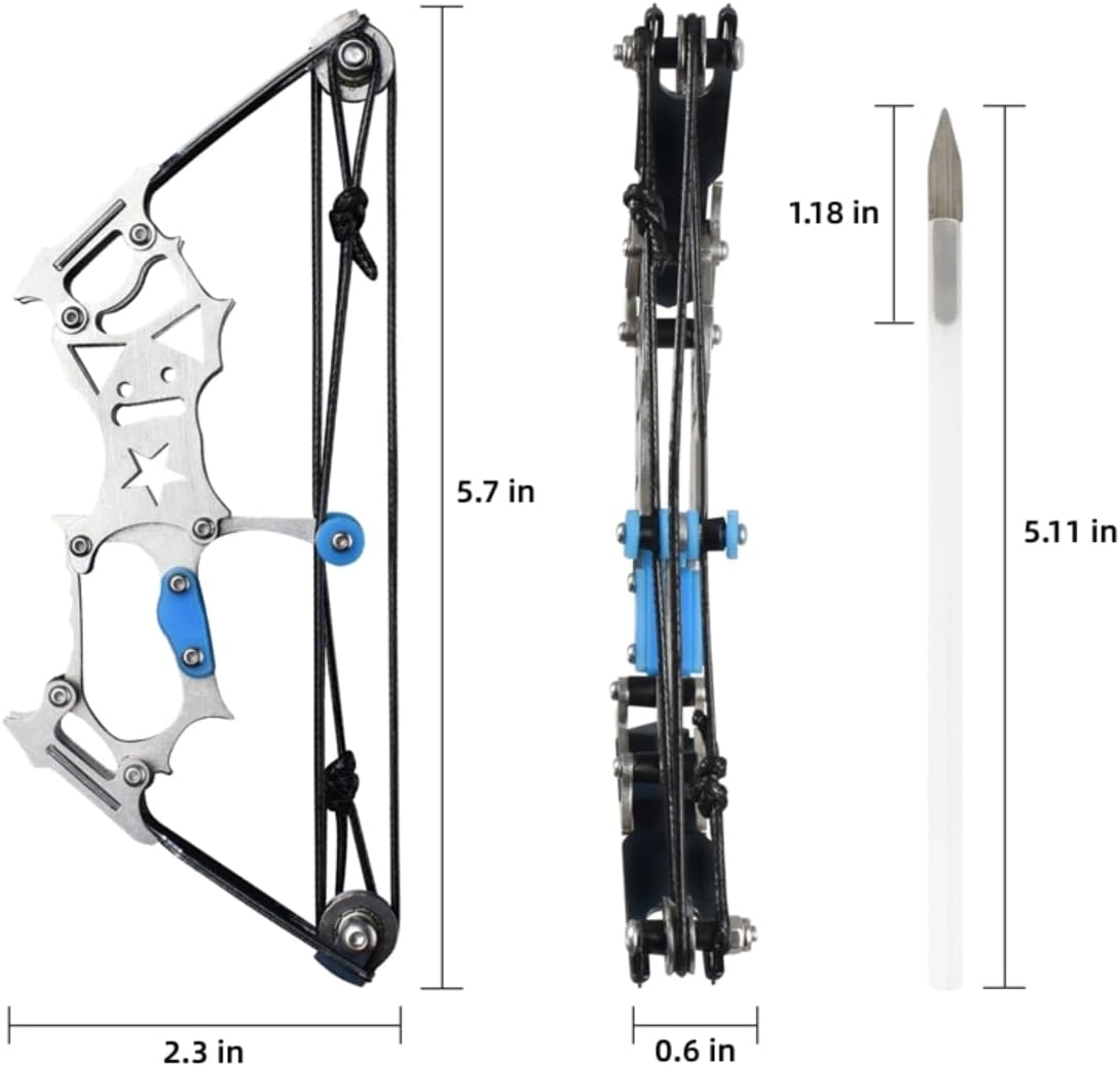 Mini Compound Bows and Arrow is The for Hunters and Friends who Love Archery! Suitable for and Outdoor Hunting, Shooting, Target Shooting, Archery Practice and Other Recreational activiti