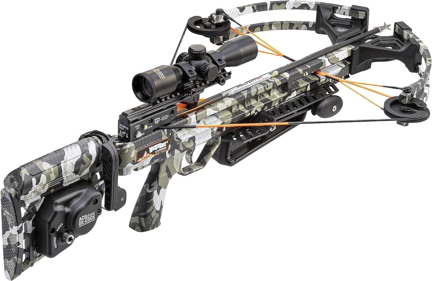 Wicked Ridge Raider 400 De-Cock Crossbow, Peak XT - 400 FPS - The Most Affordable De-Cocking Crossbow - Includes Lighted 3X Pro-View Scope