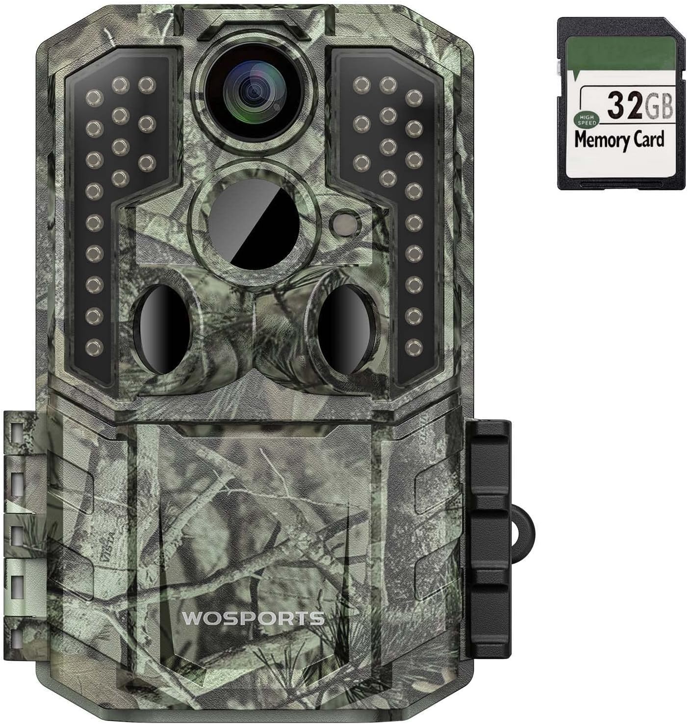 WOSPORTS Trail Camera,36MP 4K 0.2S Trigger Motion Activated,Game Hunting Camera with Night Vision IP66 Waterproof 2.0LCD 120°Wide Camera Lens for Outdoor Scouting Wildlife Monitoring Home Security